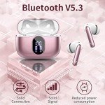 Bluetooth 5.4 Wireless Earbuds with Noise Cancellation