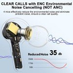 MOZOTER Bluetooth 5.3 Noise Cancelling Wireless Earbuds