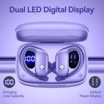 bmani Wireless Earbuds with 48hrs Playback - Purple