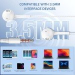 Pack of 5 Noise-Isolating Wired Earbuds with Mic