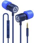 LUDOS Ultra Wired Earbuds with Microphone - Blue