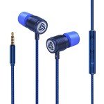 LUDOS Ultra Wired Earbuds with Microphone - Blue