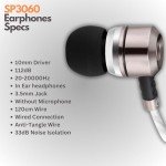 Sephia SP3060 Wired Earbuds with HD Bass