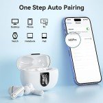 Bluetooth 5.3 Wireless Earbuds with Deep Bass