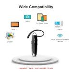 Bee Bluetooth Earpiece V5.0 Wireless Headset - Black