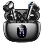 ZZU Wireless Bluetooth Earbuds with Deep Bass