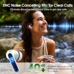 Bluetooth 5.3 Wireless Earbuds with 40H Playtime