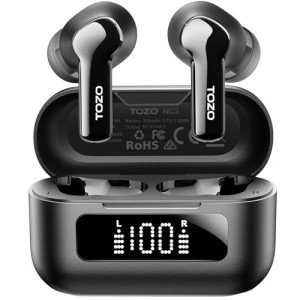 TOZO Hybrid Noise Cancelling Wireless Earbuds - 55H Playtime