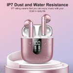 Jesebang Bluetooth 5.3 Wireless Earbuds with ENC Mic