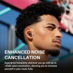 TOZO Hybrid Noise Cancelling Wireless Earbuds - 55H Playtime