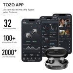 TOZO E1 Wireless Earbuds with Mic and App EQ