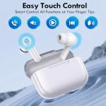 Kurdene Bluetooth 5.3 Wireless Earbuds with Deep Bass