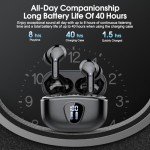 Bluetooth 5.4 Wireless Earbuds with Noise Cancelling