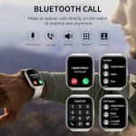 1.96" HD Waterproof Smartwatch with Fitness Tracker