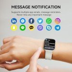 1.96" HD Waterproof Smartwatch with Fitness Tracker