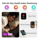 1.96" HD Waterproof Smartwatch with Fitness Tracker