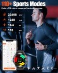 Military Smartwatch with Bluetooth Call and Fitness Tracker