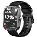 Trausi 1.83" HD Smartwatch for All - Black