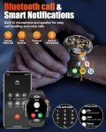 Military Smartwatch with Bluetooth Call and Fitness Tracker