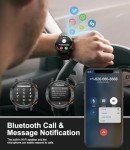 Military Smartwatch for Men: 100 Sports Modes, HD Display