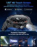 Fitness Tracker Smartwatch for Men - 1.53" Touchscreen