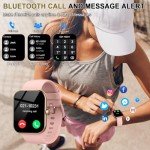 1.96" HD Smartwatch - Calls, Fitness Tracker, Pink
