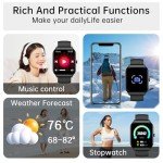 Rose Gold Smart Watch: Fitness Tracker & Calls