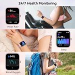 Alexa Smart Watch with Fitness Tracker & Touchscreen