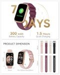 Smart Fitness Tracker Watch with Heart Rate & Sleep Monitor