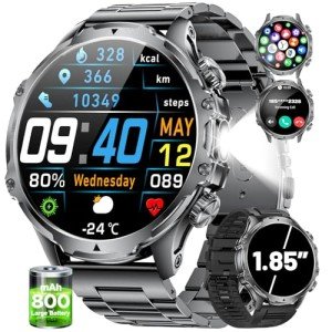 Men's Smartwatch with Calls, Heart Rate & Fitness Tracking