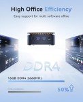 KAMRUI Mini PC with Intel N97, 16GB RAM