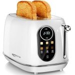 Keenstone Retro Touch Screen 2-Slice Toaster