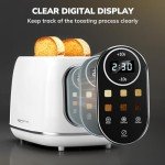 Keenstone Retro Touch Screen 2-Slice Toaster
