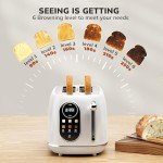 Keenstone Retro Touch Screen 2-Slice Toaster