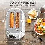 Keenstone Retro Touch Screen 2-Slice Toaster