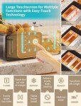Gevi 4-Slice Touchscreen Bagel Toaster with LED Display