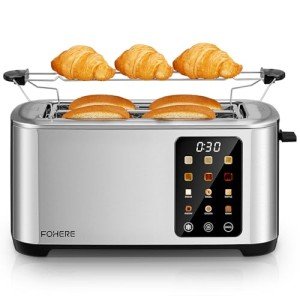 Smart Touchscreen 4-Slice Stainless Steel Toaster
