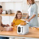 Keenstone Retro Touch Screen 2-Slice Toaster