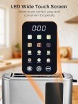 Smart Touchscreen 4-Slice Stainless Steel Toaster