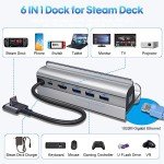 6-in-1 Docking Station for Steam Deck & ROG Ally