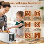 Smart Digital Touchscreen Toaster with 5 Settings