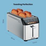 Chefman 4 Slice Smart Digital Toaster with Wide Slots