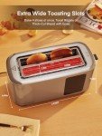 Smart Touchscreen 4-Slice Stainless Steel Toaster
