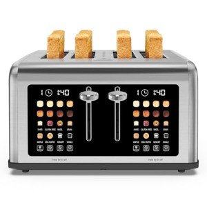 Touch Screen 4 Slice Stainless Steel Toaster