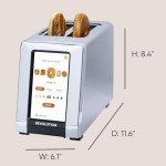 Smart Touchscreen Toaster with Wi-Fi Connectivity