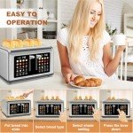 Touch Screen 4 Slice Stainless Steel Toaster