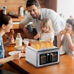 Touch Screen 4 Slice Stainless Steel Toaster