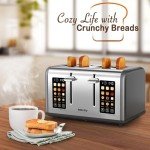 Mecity Smart 4-Slice Touch Screen Toaster
