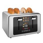 Whall Touch Screen 4-Slice Stainless Steel Toaster