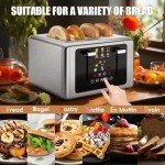Whall Touch Screen 4-Slice Stainless Steel Toaster